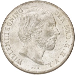 1 Gulden. Willem III. 1851. MS 62.