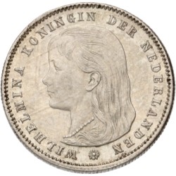 25 Cent. Wilhelmina. 1893. MS 62.