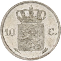 10 Cent. Willem I. 1827 U. MS 63.