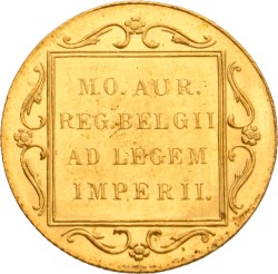 Gouden Dukaat. Wilhelmina. 1925. MS 63+.
