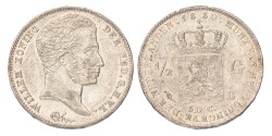 ½ Gulden. Willem I. 1830 B. MS 62 - TOP POP.