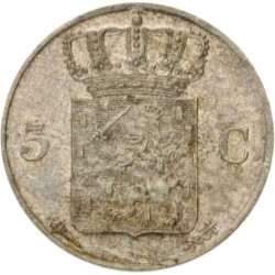 No reserve - 5 Cent. Willem I. 1827. MS 65.