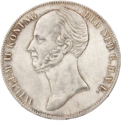 No reserve - 2½ Gulden. Willem II. 1845. AU details