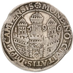 Rijksdaalder. Kampen. Rudolf II. 1596. VF 35.