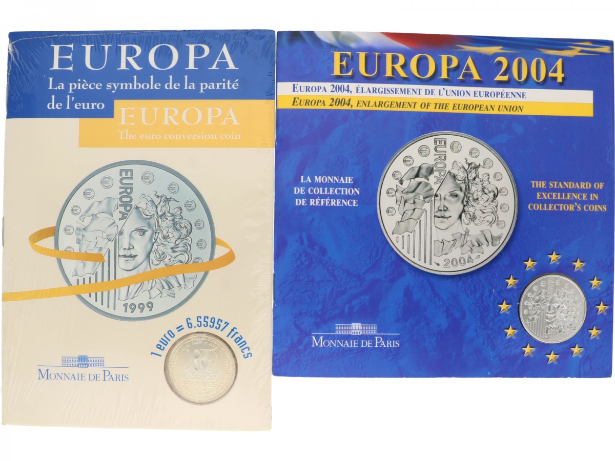 France. Lot (2). Coinset in Blister. 1999-2004.