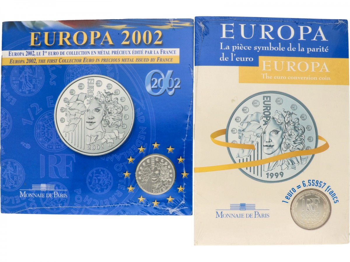 France. Lot (2). Coinset in Blister. 1999-2004.