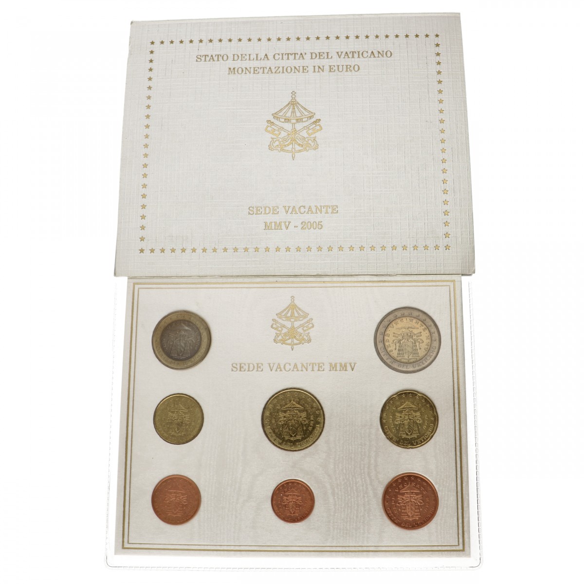 Vatican City. Coinset in Blister. 2005.