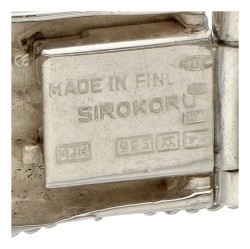 Sterling zilveren Finse Sirokoru design armband uit 1976.