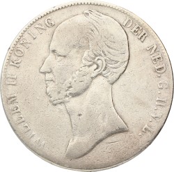 2½ Gulden. Willem II. 1843. Fraai / Zeer Fraai.