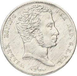 ½ Gulden. Willem I. 1818. Prachtig.