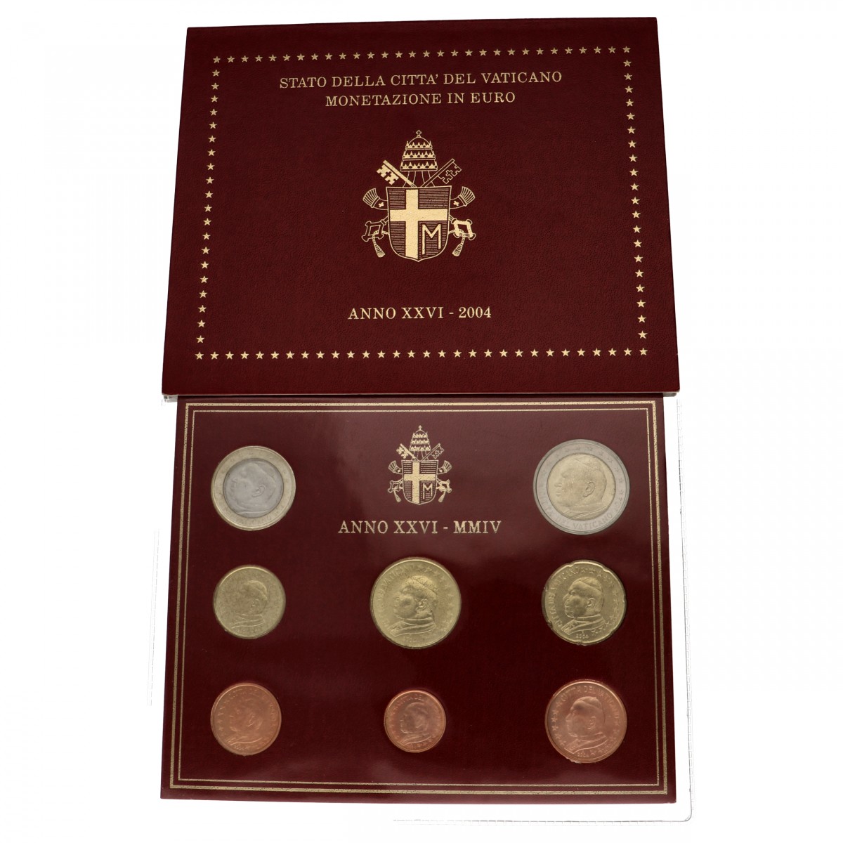 Vatican City. Coinset in Blister. 2004.