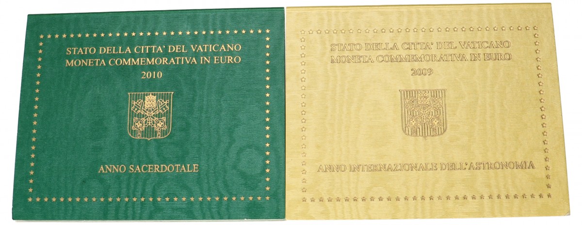 Vatican City. Lot (2) 2 euro in Blister. 2009-2010.