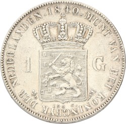 1 Gulden. Willem I. 1840. Prachtig -.