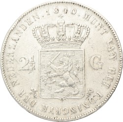 2½ Gulden. Willem I. 1840. Zeer Fraai.