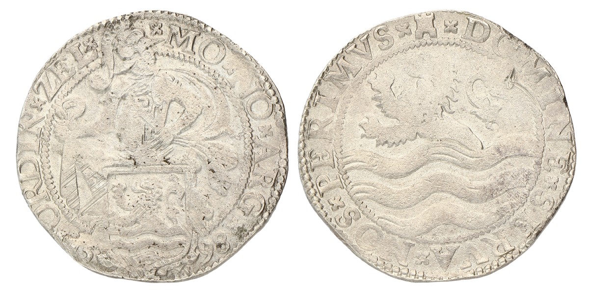Leeuwendaalder op Zeeuwse muntvoet. Zeeland. 1598. Zeer Fraai.