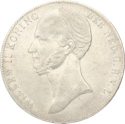 2½ Gulden. Willem II. 1845. Zeer Fraai.