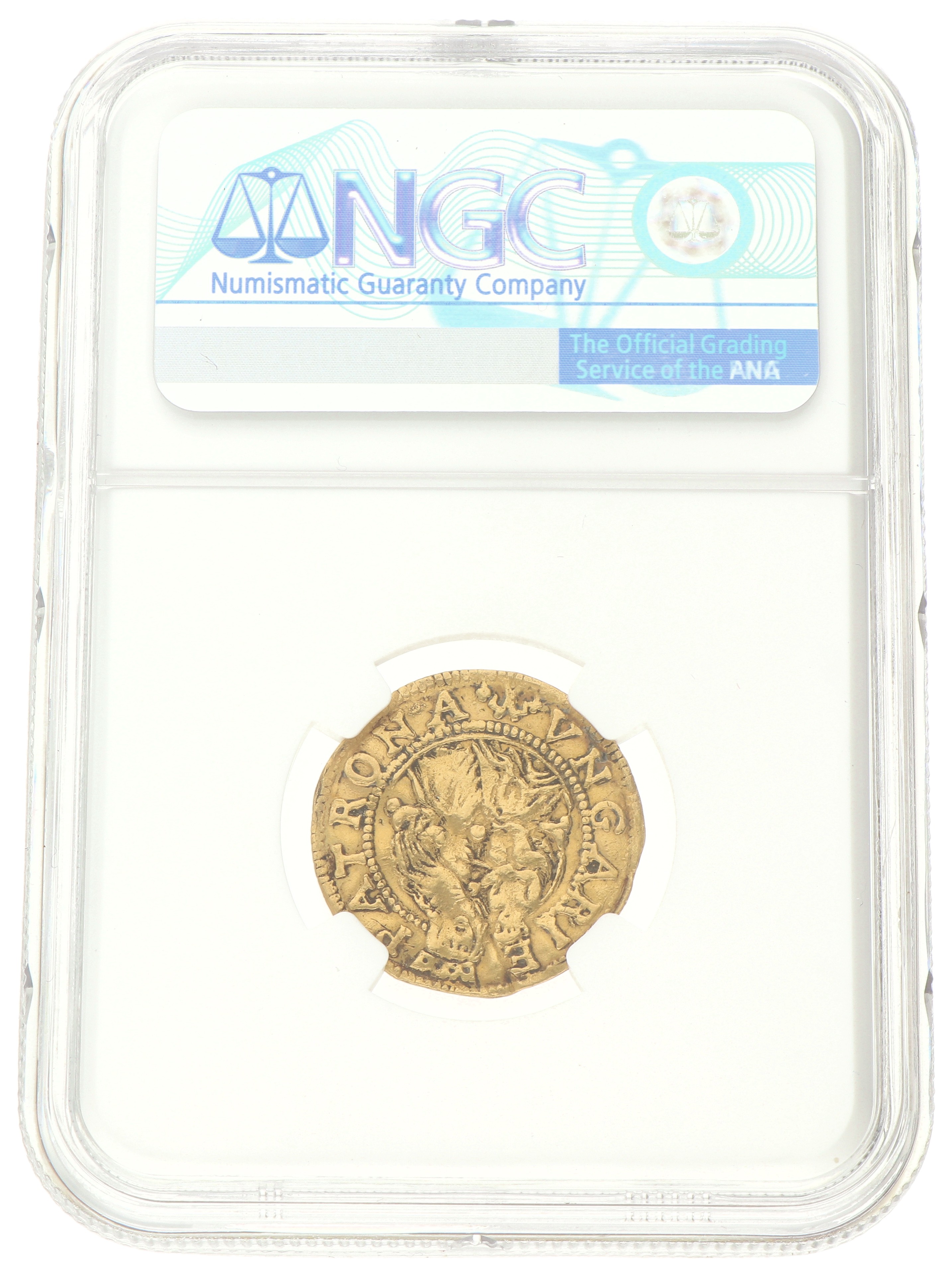 Gouden dukaat - Hongaars type. Overijssel. Z.j. (1590 - 93). AU details.