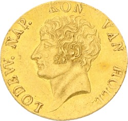 Gouden dukaat. Lodewijk Napoleon. 1809. Prachtig -.