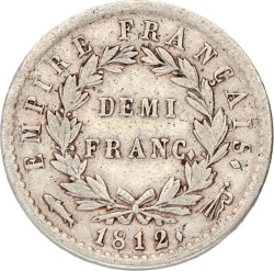 ½ Franc. Napoleon. 1812. Prachtig -.