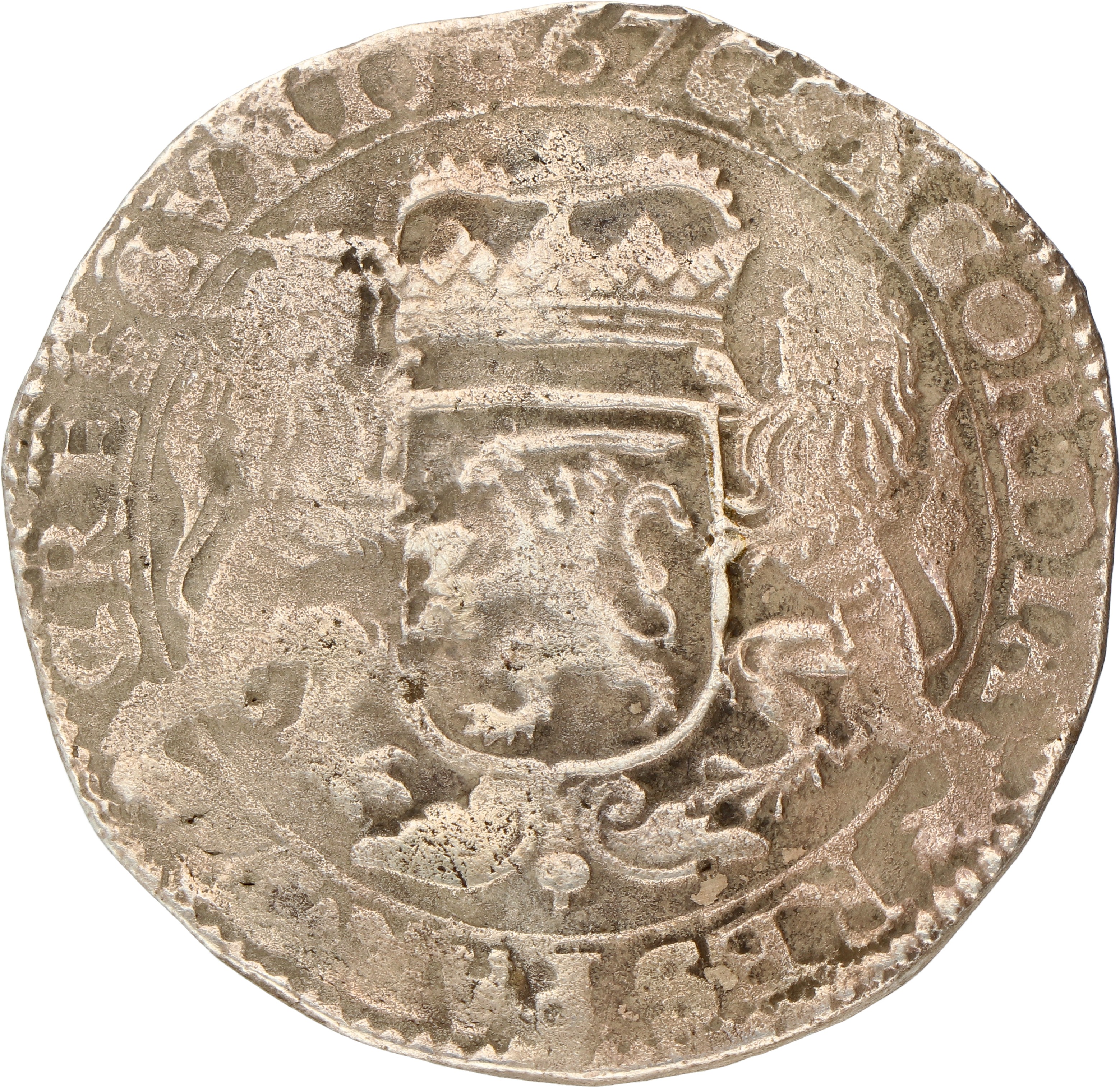 Dukaton of zilveren rijder. Kampen. 1667. Fraai +.
