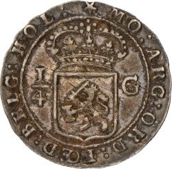 ¼ Gulden. Nederlands-Indië. 1802. Zeer Fraai +.