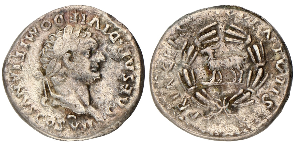 Roman Empire. Domitianus. Denarius. ND (81 - 96 AD).