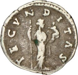 Roman Empire. Faustina Minor. Denarius. ND (176).