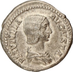 Roman Empire. Plautilla. Denarius. ND (202 - 205).