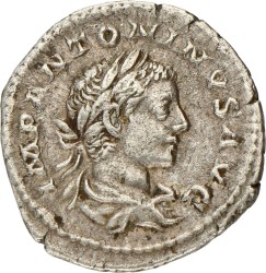Roman Empire. Elagabalus. Denarius. ND (218 - 222).