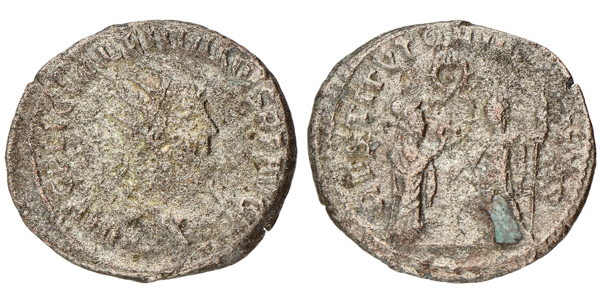 Roman Empire. Valerianus I. Denarius. ND (253 - 260).