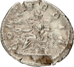 Roman Empire. Aquilia Severa. Denarius. ND (221).