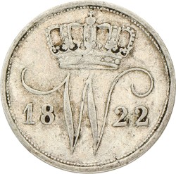 10 Cent. Willem I. 1822 U. Zeer Fraai -.