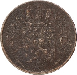 ½ Cent. Willem I. 1819 U. Fraai +.