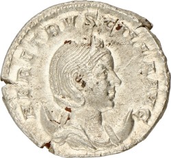 Roman Empire. Herennia Etruscilla. Denarius. ND (249 - 251).