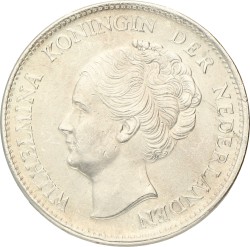 1 Gulden - doorloper. Wilhelmina. 1944 EP. Prachtig.