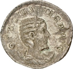 Roman Empire. Otacilia Severa. Denarius. ND (249).