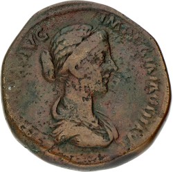 Roman Empire. Crispina. Sestertius. ND (183).