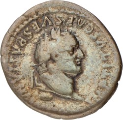 Roman Empire. Titus. Denarius. ND (79 - 81 AD).