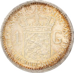 1 Gulden. Wilhelmina. 1913. Prachtig.