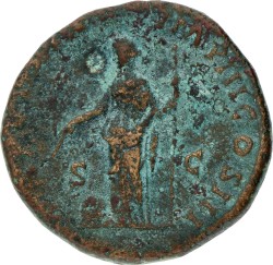 Roman Empire. Marcus Aurelianus. Sestertius. ND (161 - 180).