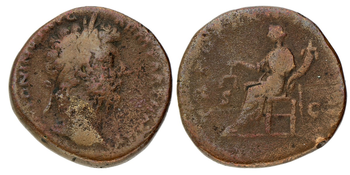 Roman Empire. Lucius Verus. Sestertius. ND (161 - 169).