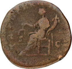 Roman Empire. Lucius Verus. Sestertius. ND (161 - 169).