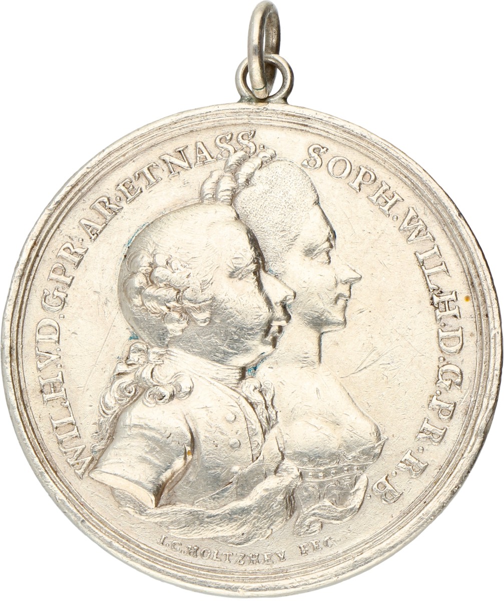 Nederland. Amsterdam. 1768. Intocht Willem V en prinses Wilhelmina van Pruissen in Amsterdam.