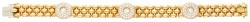 Chopard 'Happy Diamond' 18K geelgouden schakelarmband bezet met ca. 1.62 ct. diamant.