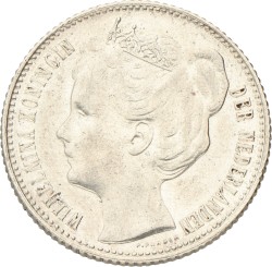 ½ Gulden. Wilhelmina. 1907. Prachtig.