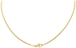 Chopard 18K geelgouden 'Happy Diamond' hanger aan collier.