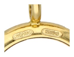 Chopard 18K geelgouden 'Happy Diamond' hanger aan collier.