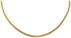 14K Geelgouden antiek vossenstaart collier.