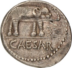 Roman Republic. Julius Caesar. Denarius. ND (49 BC).
