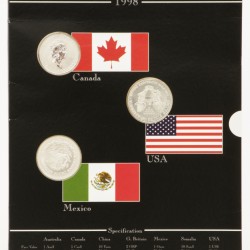 World. Coin Set 'Magnificent Seven'. 1998.